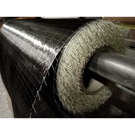 TISSU CARBONE UNIDIRECTIONNEL 230 G/M² EN 60 CM DE LARGE