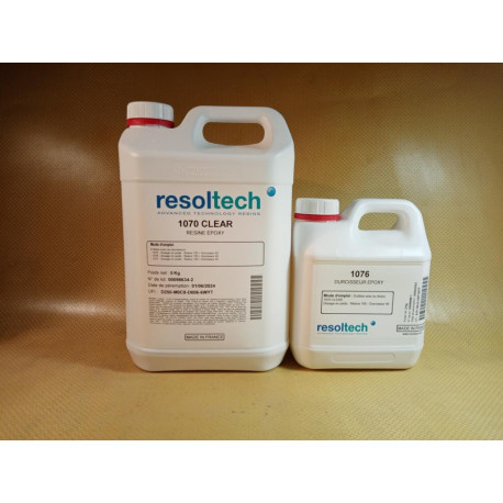 KIT RESINE EPOXY 1070 / 1076 TRANSPARENTE 7 KG