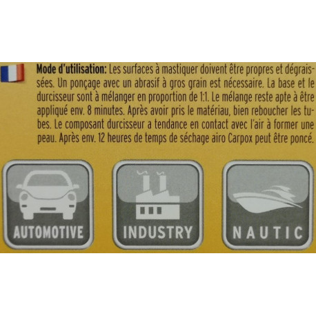 KIT MASTIC EPOXY BI-COMPOSANT CARPOX