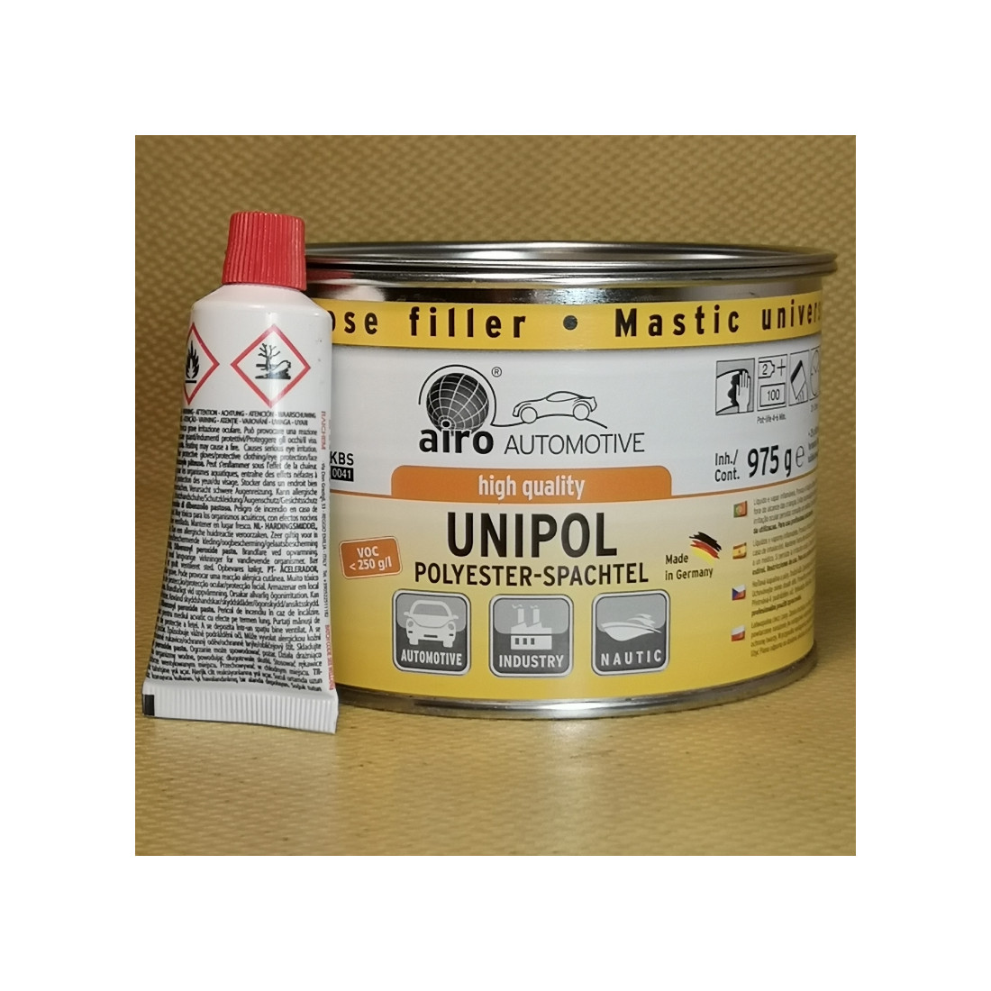 Trousse de mastic de finition en polyester de qualité supérieure