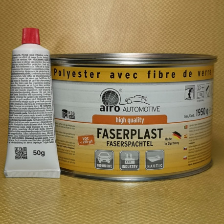 Kit fibre de verre pour la réparation des bassins polyester