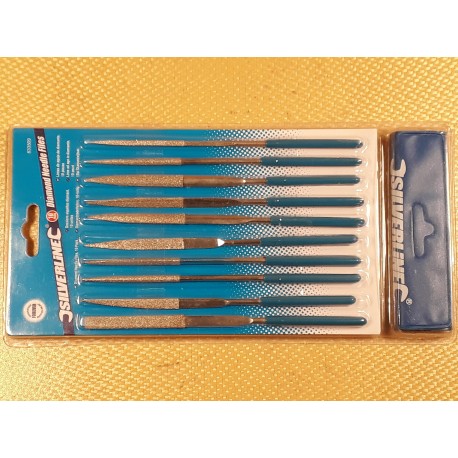 LOT DE 10 LIMES DIAMANTÉES